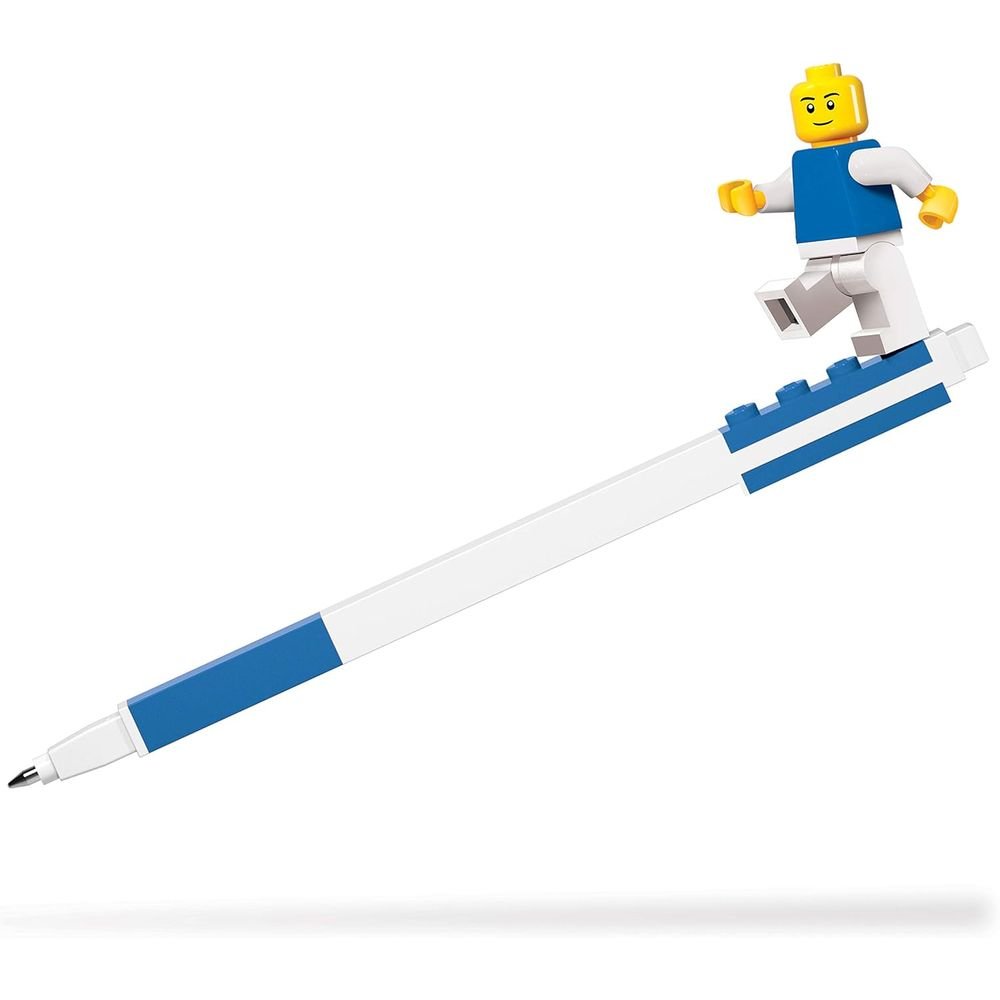 Bolígrafo Lego Azul con Figura Marca Lego