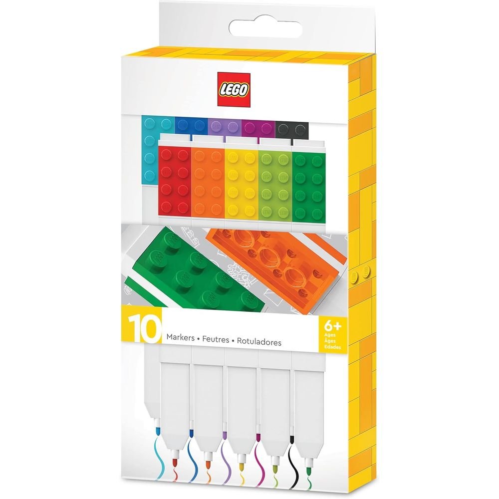 Subrayadores Lego Pack 10 unidades marca LEGO Imagen principal del producto