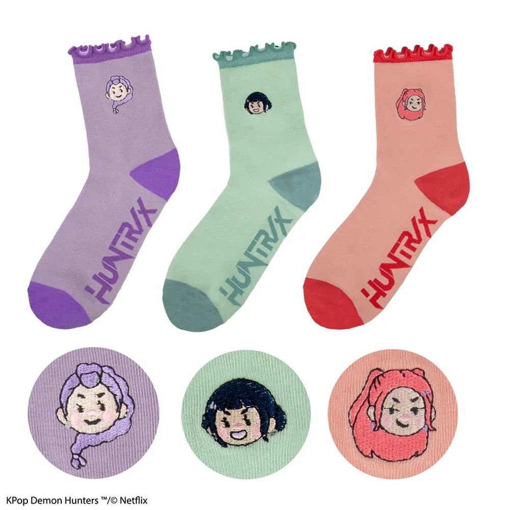 Pack 3 calcetines Huntr K-pop Demon Hunters CINEREPLICAS R Imagen principal del producto