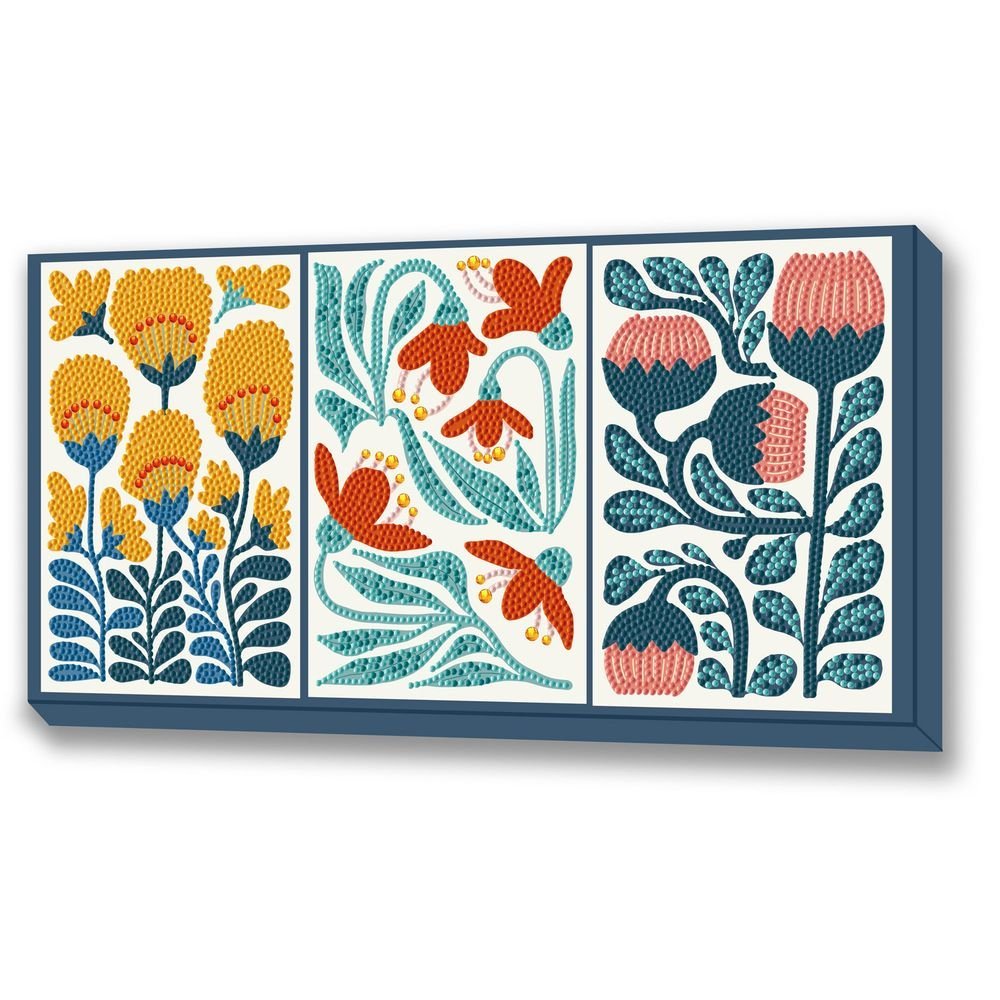 Diamond Dotz Modern Floral Triptych Marca Madnesttoys