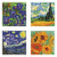 Diamond Dotz Set 4 Cuadros Van Gogh Pintar con Diamantes Marca Madnesstoys