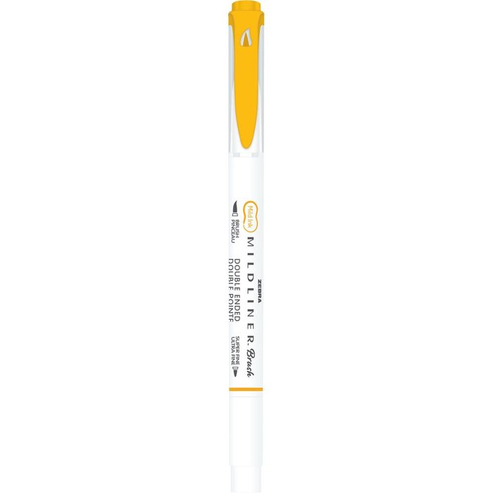 Rotulador Zebra Mildliner Doble Punta Pincel Warm Oro | Zebra Pen | Pack 10 Unidades