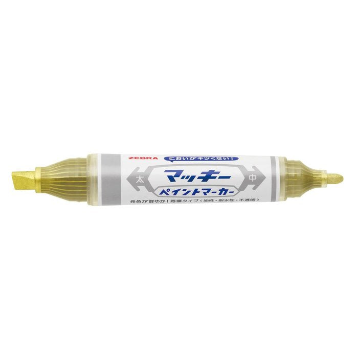 Rotulador Zebra Mckie Paint Marker Oro | Zebra Pen | Pack 5 Unidades