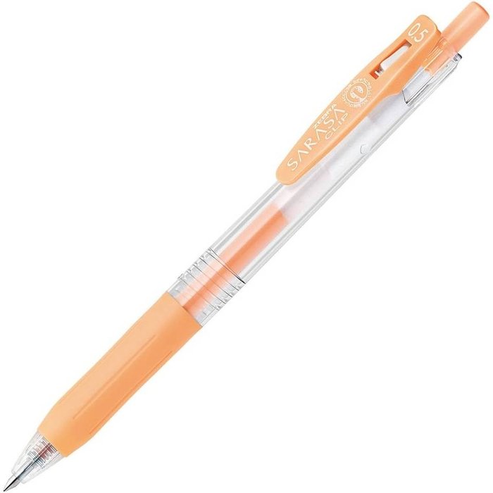 BOLIGRAFO ZEBRA SARASA GEL CLIP 0,5 MILK NARANJA | 10 UNIDADES | (ZEBRA PEN)