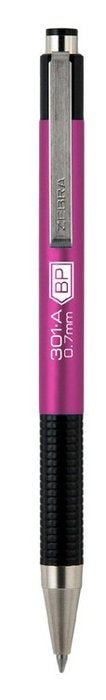 BOLIGRAFO ZEBRA 301A RETRACTABLE 0,7 ROSA | 12 UNIDADES | (ZEBRA PEN)