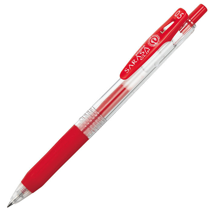 BOLIGRAFO ZEBRA SARASA CLIP 0,5 ROJO | 12 UNIDADES | (ZEBRA PEN)