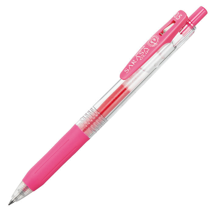 BOLIGRAFO ZEBRA SARASA GEL CLIP 0,5 ROSA | 12 UNIDADES | (ZEBRA PEN)