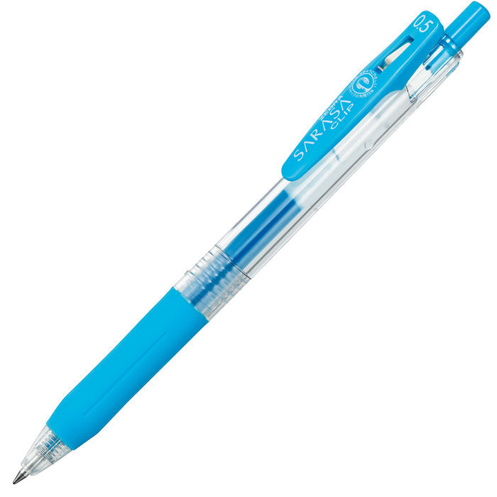 BOLIGRAFO ZEBRA SARASA GEL CLIP 0,5 AZUL CLARO | 12 UNIDADES | (ZEBRA PEN)