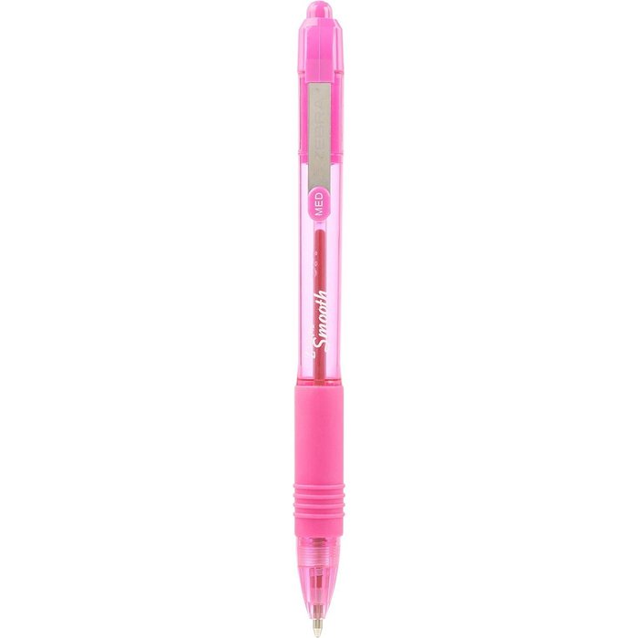 BOLIGRAFO ZEBRA Z-GRIP SMOOTH 1,0 ROSA | 12 UNIDADES | (ZEBRA PEN)