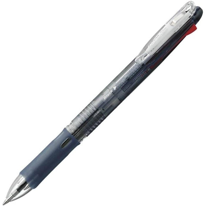 BOLIGRAFO ZEBRA CLIP ON SLIM 4 COLORES 0,7 NEGRO | 10 UNIDADES | (ZEBRA PEN)