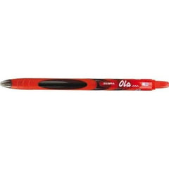 BOLIGRAFO ZEBRA OLA 1,0 ROJO | 12 UNIDADES | (ZEBRA PEN)