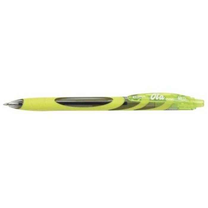 BOLIGRAFO ZEBRA OLA 1,0MM VERDE | 12 UNIDADES | (ZEBRA PEN)