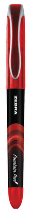 PLUMA ZEBRA DESECHABLE ROJO | 12 UNIDADES | (ZEBRA PEN)