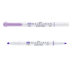 Rotulador Zebra Mildliner Cool & Refined Violeta | Zebra Pen | Pack 10 Unidades