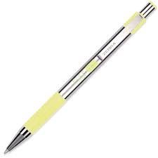 BOLIGRAFO ZEBRA F-301 AMARILLO PASTEL | 12 UNIDADES | (ZEBRA PEN)