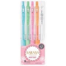 Bolígrafo Zebra Sarasa Gel Clip 0,5 Milk Pack 5 Colores Surtidos Imagen principal del producto