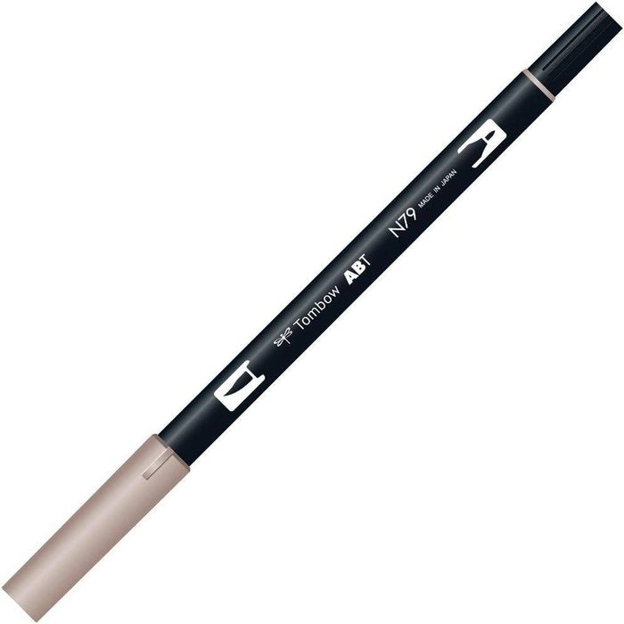 Rotulador Doble Punta Pincel Dual Brush N79 Warm Grey 2 | Tombow | Pack 6 Unidades