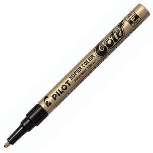 Rotulador Pilot Supercolor Oro Extra Fino | Pilot | Pack 12 Unidades Imagen principal del producto
