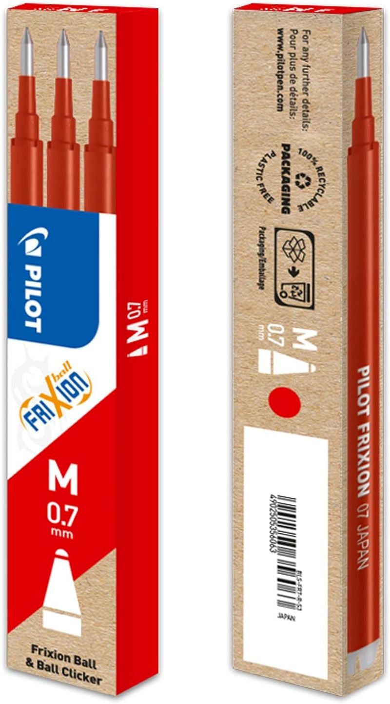 ✅ RECAMBIO PILOT FRIXION BALL ROJO BLISTER 3 UNID Imagen principal del producto