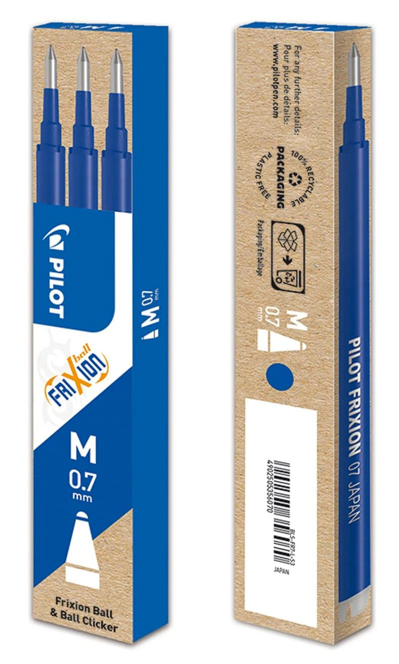 ✅ RECAMBIO PILOT FRIXION BALL AZUL BLISTER 3 UNID Imagen principal del producto