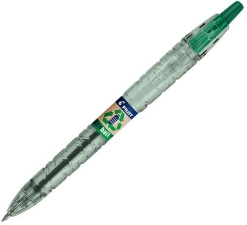 Bolígrafos Pilot B2P Ecoball Verde Pack 10