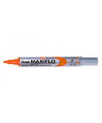 Rotulador Maxiflo Para Pizarra Blanca De Punta Media Naranj | Pentel | Pack 12 Unidades Imagen principal del producto