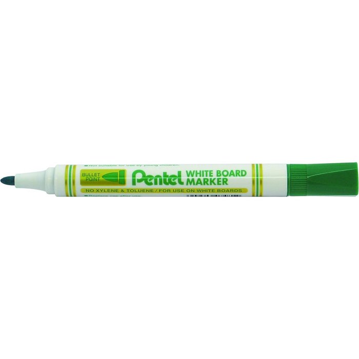 Rotulador Maxiflo MW85 Pizarra Blanca Trazo Fino Verde PENTEL