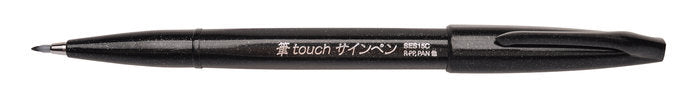 Rotulador Pentel Touch Con Punta De Pincel Negro | Pentel | Pack 10 Unidades Imagen principal del producto