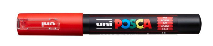 Marcador Uni-posca PC1M Color Rojo Punta 0,7mm