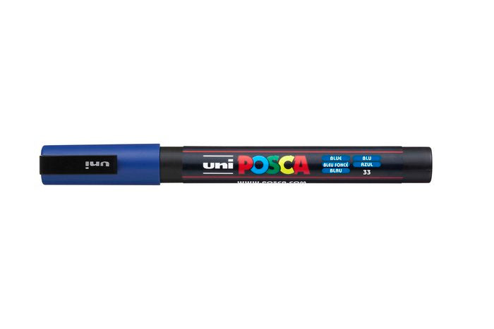 Marcador uni posca pc3m color azul 0,9-1.3mm