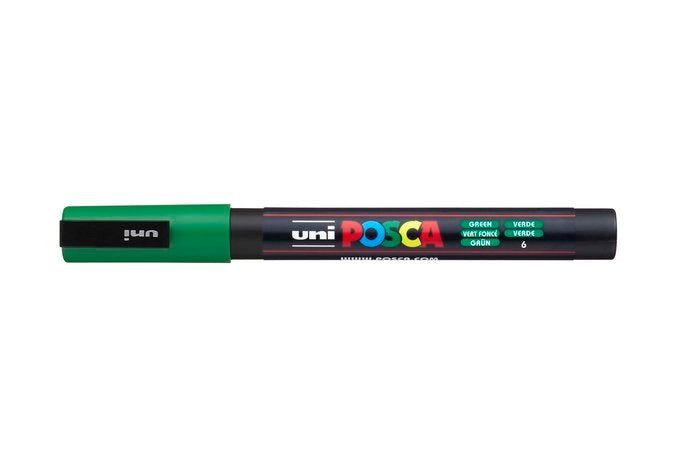 Marcador uni posca pc3m color verde 0,9-1.3mm