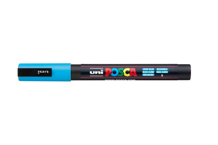 Marcador Uni-posca PC3M Color Azul Claro Punta 0,9-1,3mm