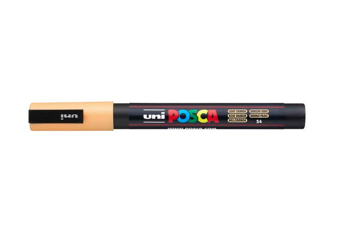 Marcador Uni-posca PC3M Color Naranja Palido 0.9-1.3mm