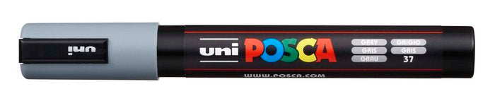 Marcador uni-posca pc5m color gris punta 1.8-2.5mm