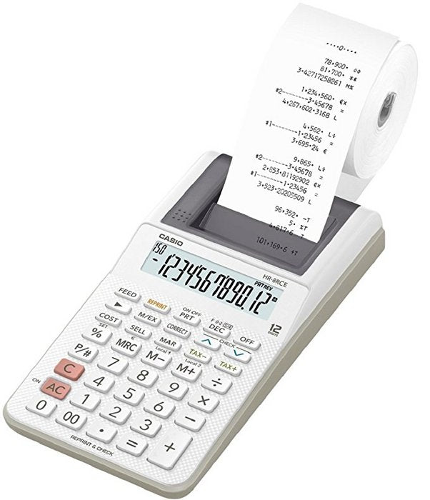 Calculadora impresora HR-8RCE blanca Casio Imagen principal del producto