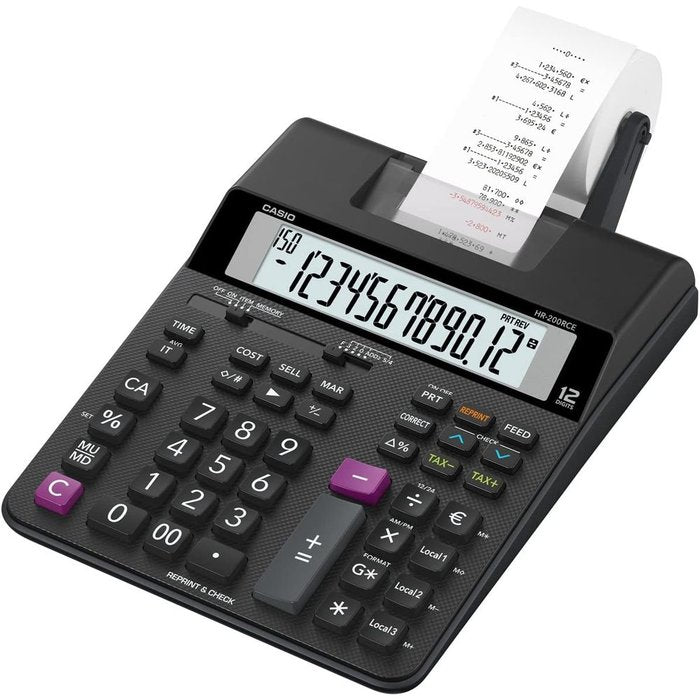 Calculadora con Impresora HR-200RCE Casio