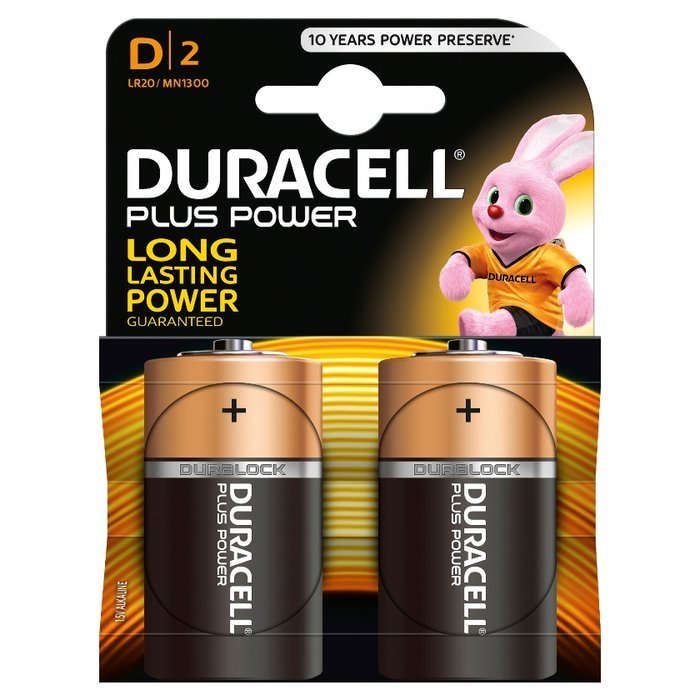 Blister 2 Pilas Duracell Plus LR20 (d) Imagen principal del producto