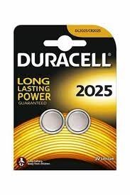 Pila botón litio Duracell CR2025 3V blister 2 unidades