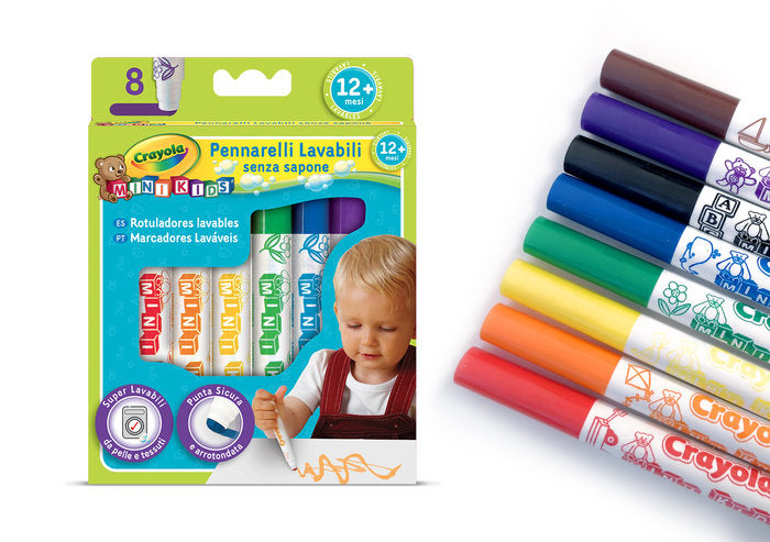 Rotulador Crayola Baby 1 Año 8 Colores Surtidos | Crayola | Pack 1 Unidades Imagen principal del producto