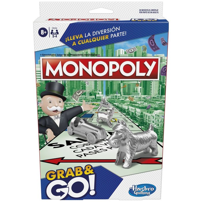 JUEGO MONOPOLY GRAB AND GO | HASBRO IBERIA, S,L,U, | 1 UNIDAD | 5010996164445