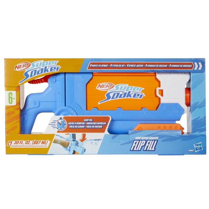 PISTOLA DE AGUA NERF SUPER SOAKER, FLIP FILL | HASBRO NERF | 1 UNIDAD | 5010996207548