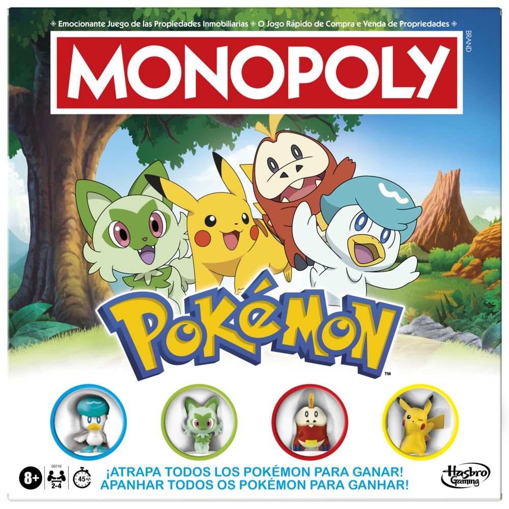 Juego Monopoly edición Pokémon Hasbro Gaming