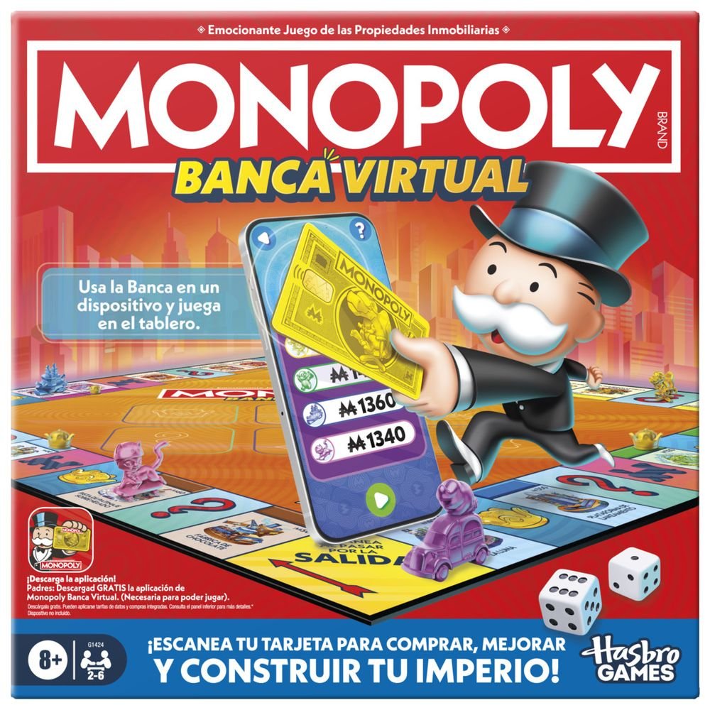 Juego Monopoly Banca Virtual Hasbro Gaming