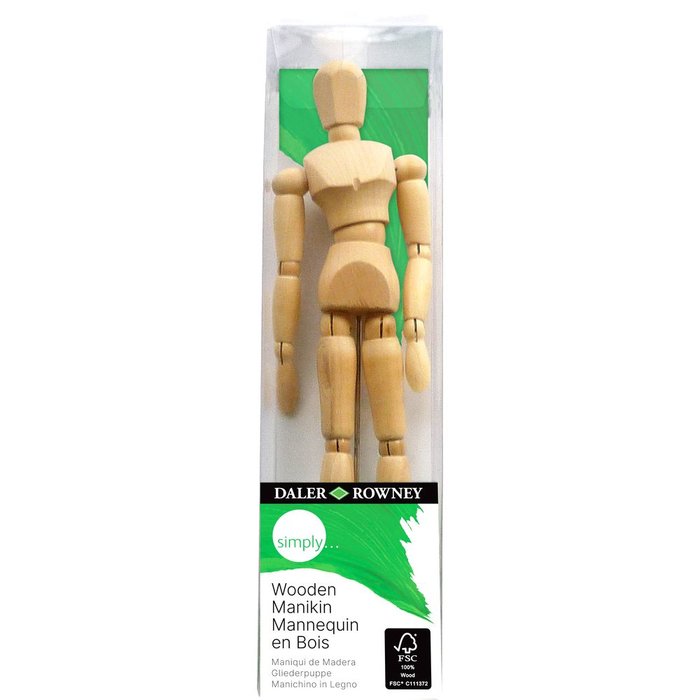 MANIQUI MADERA SIMPLY 20 CM | DALER ROWNEY | 1 UNIDAD | 5011386081281