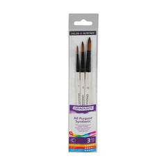 BLISTER 3 PINCEL GRADUATE REDONDO MANGO CORTO SINTETICO | 1 UNIDADES | (DALER ROWNEY)