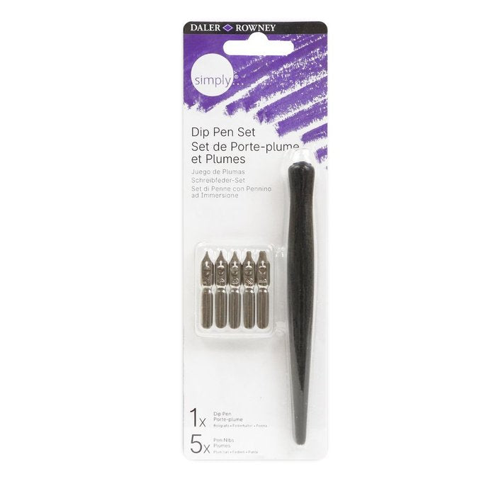 SET SIMPLY CALIGRAFIA PORTA-PLUMA + 5 PLUMILLAS | 1 UNIDADES | (DALER ROWNEY) Imagen principal del producto