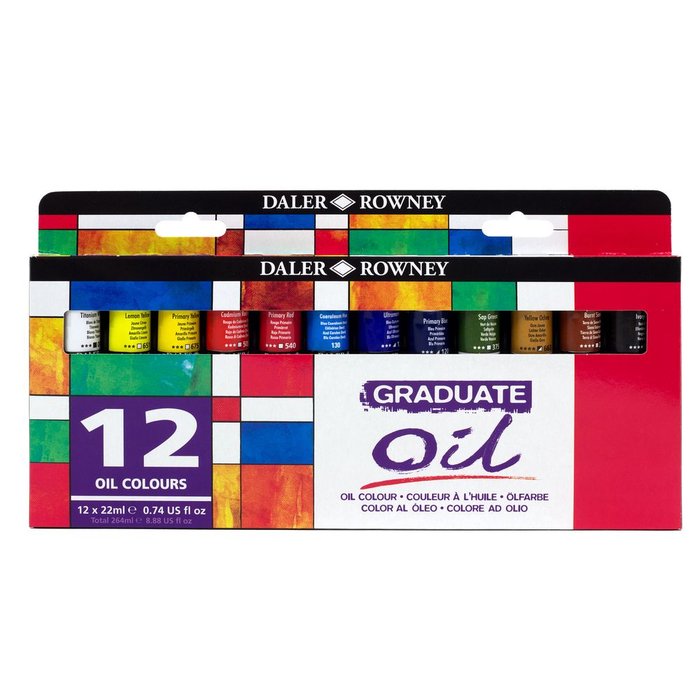 Set 12 tubos 22 ml óleo Graduate Daler Rowney Imagen principal del producto