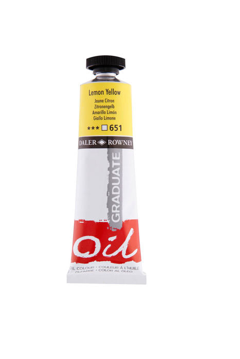 OLEO GRADUATE 38ML LEMON AMARILLO | 3 UNIDADES | (DALER ROWNEY) Imagen principal del producto