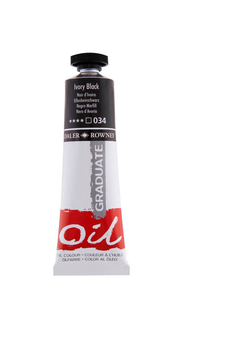 OLEO GRADUATE 38ML IVORY NEGRO | 3 UNIDADES | (DALER ROWNEY) Imagen principal del producto