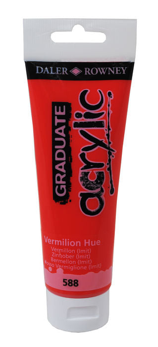 PINTURA ACRILICA GRADUATE 120ML BERMELLON | 3 UNIDADES | (DALER ROWNEY) Imagen principal del producto